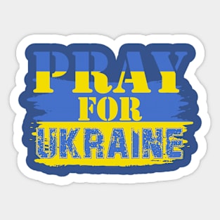 Pray For Ukraine Sticker